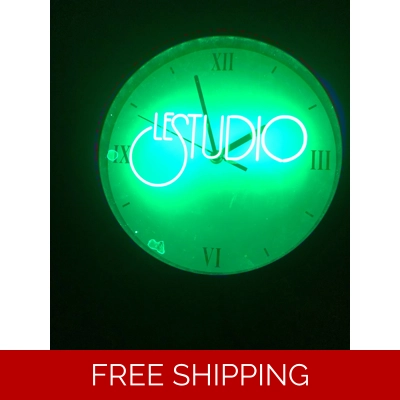 Le Studio Led Clock Le Studio Multi Color Green